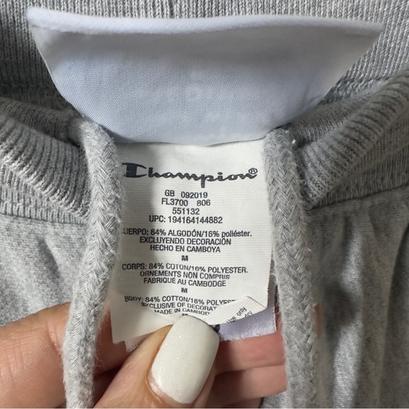 Champion x Coca Cola Reverse Weave Jogger Sweatpants in Oxford Gray Size M - Picture 7 of 8